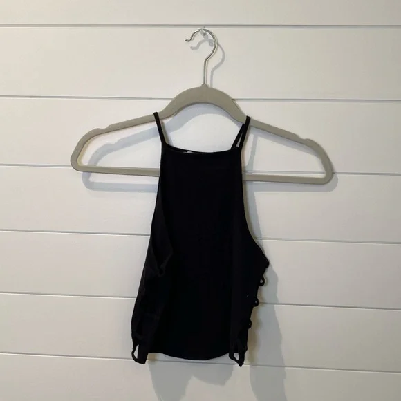Charlotte Russe Black Crop Top - Picture 2 of 10